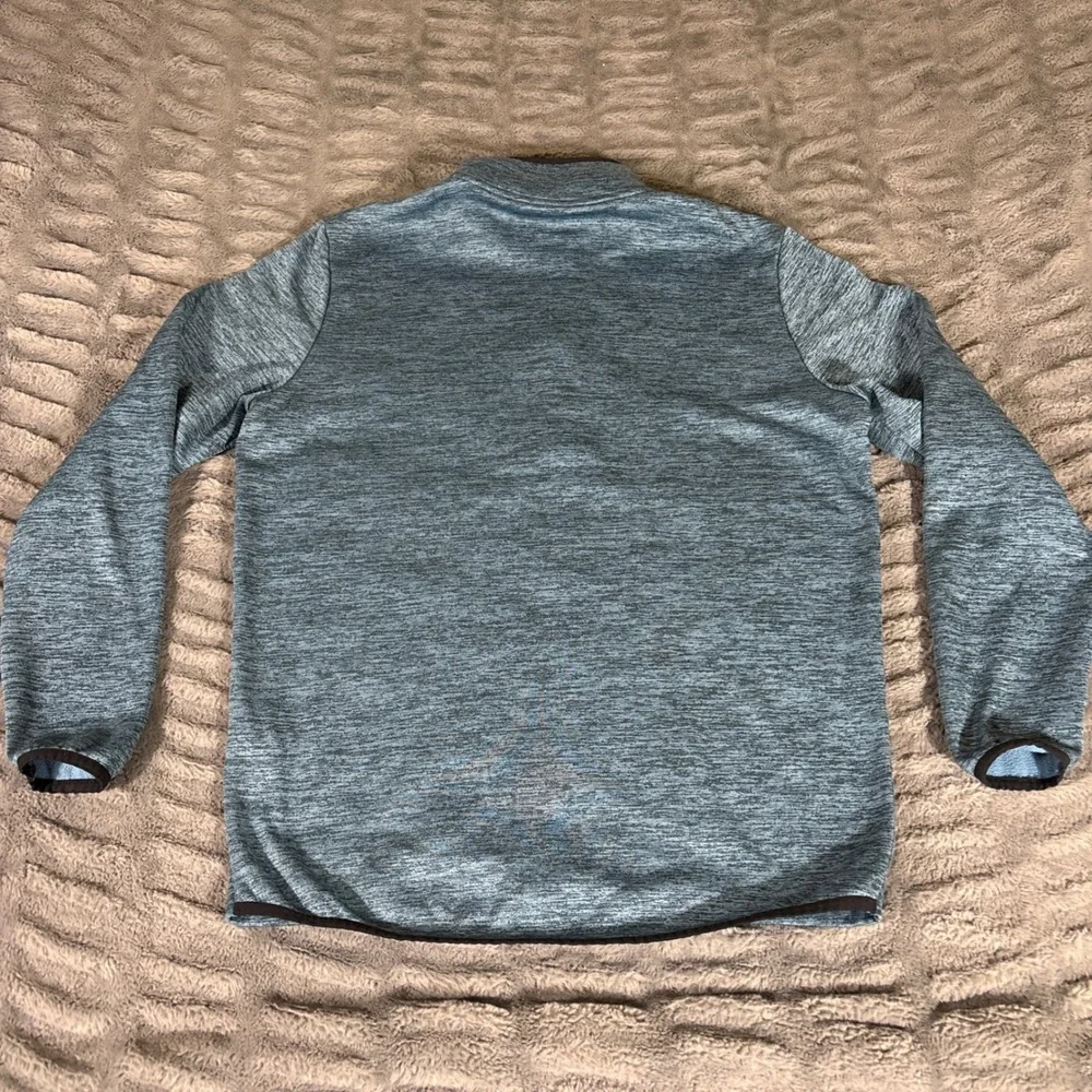 Under Armour Mens Small Blue Space Dye Heather 1/4 Zip Pullover Fleece AR482